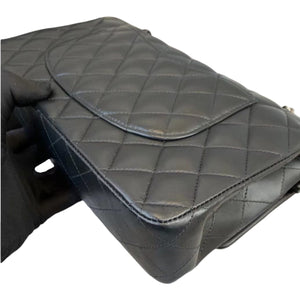 Medium Classic Double Flap Lambskin Black SHW