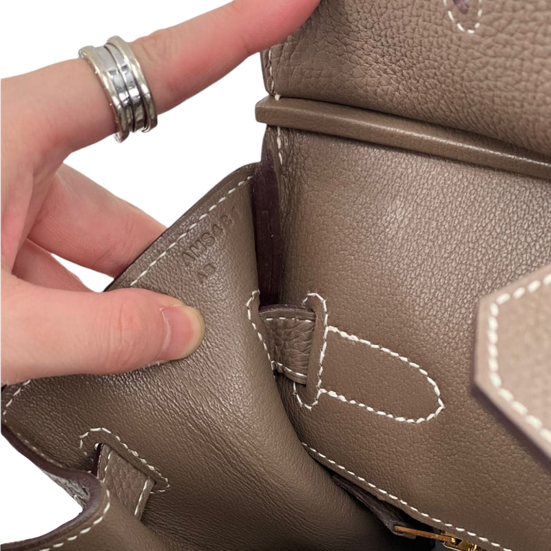 Jypsiere 31 Togo Etoupe Bag PHW