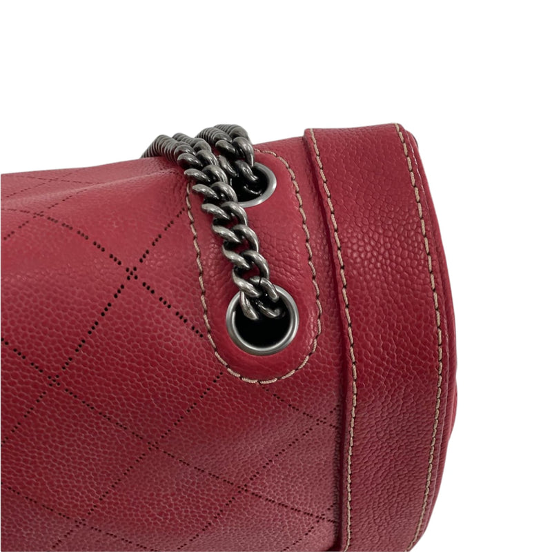 CC Flap Diamond Caviar Red RHW