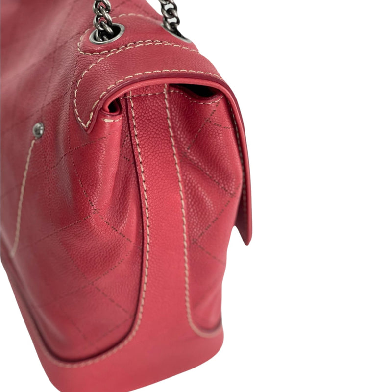 CC Flap Diamond Caviar Red RHW