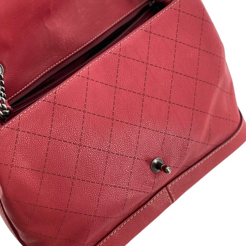 CC Flap Diamond Caviar Red RHW