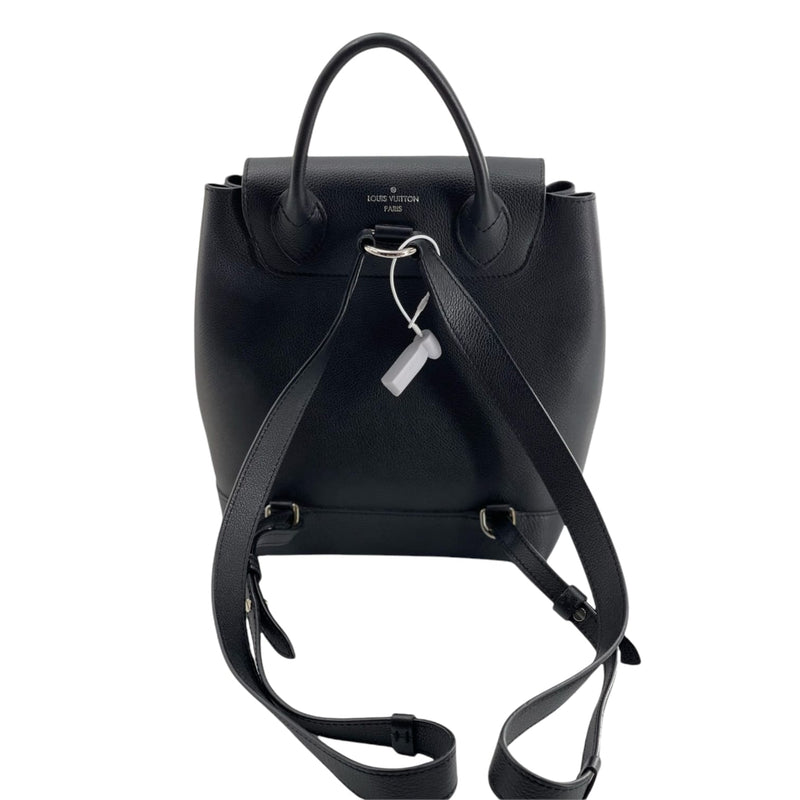 louis vuitton calfskin lockme backpack black Louis Vuitton LockMe Backpack Calfskin Black SHW – Bag Religion