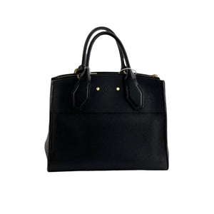 PM City Steamer Calfskin Black GHW