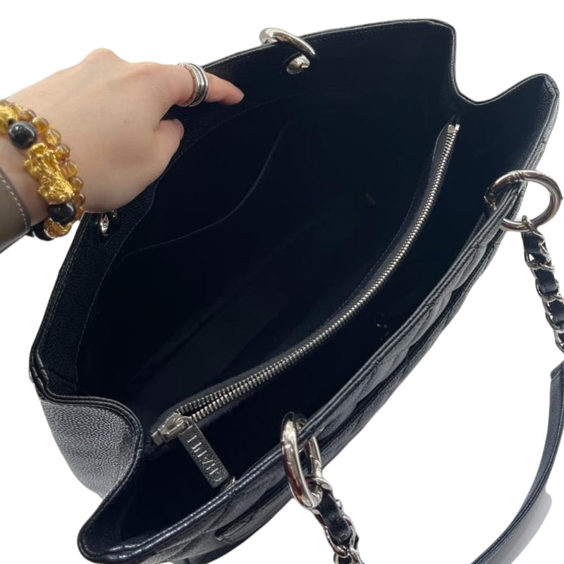 Grand Shopping Tote GST Caviar Black SHW