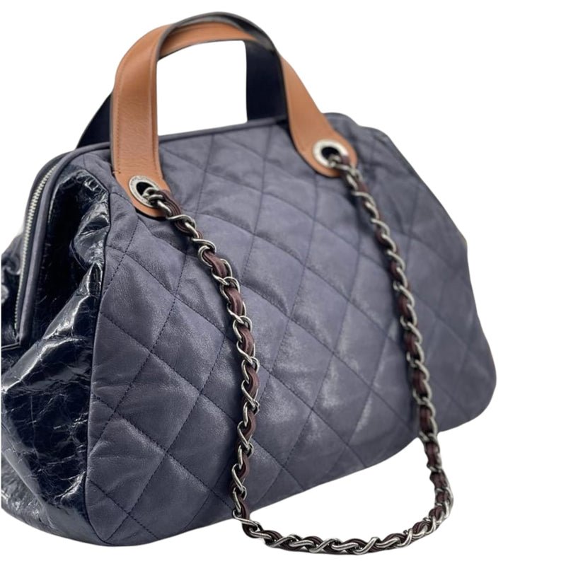 In the Mix Tote Calfskin Navy RHW