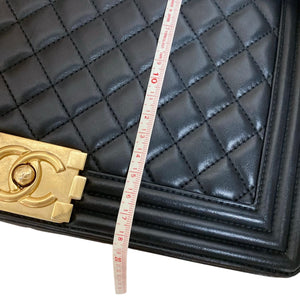New Medium Boy Lambskin Black GHW