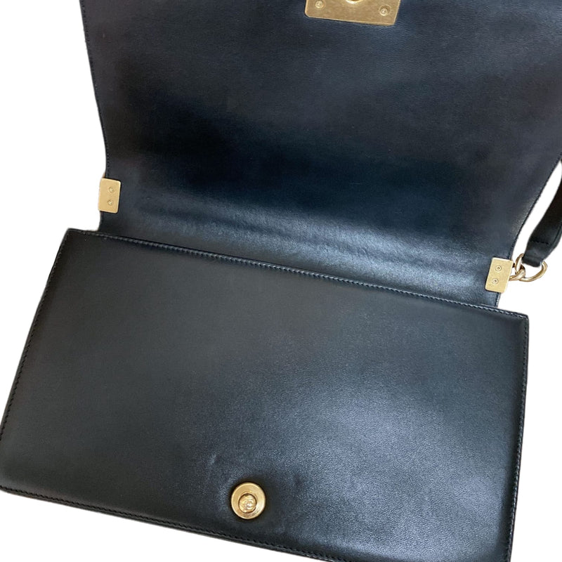 New Medium Boy Lambskin Black GHW
