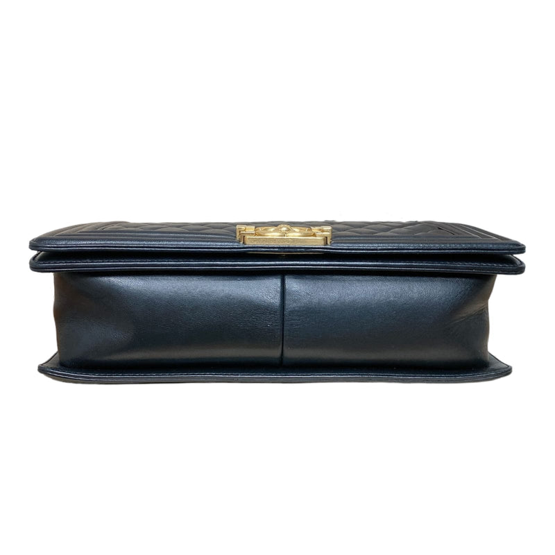 New Medium Boy Lambskin Black GHW