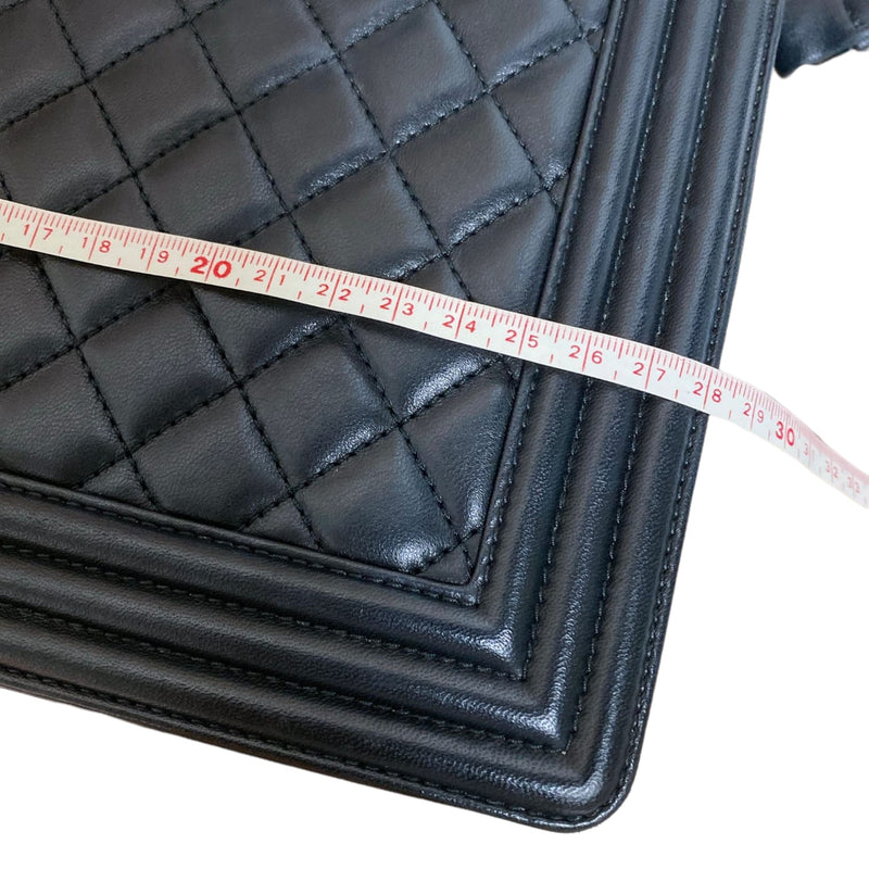 New Medium Boy Lambskin Black GHW