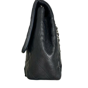 Jumbo Classic Single Flap Quilted Lambskin Black SHW