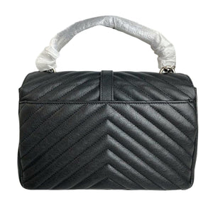 Chevron Quilted Medium College Black RHW