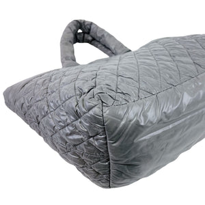 Large Cocoon Coco Quilted Nylon Grey SHW