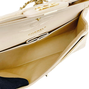 Classic Flap Medium Caviar Beige GHW