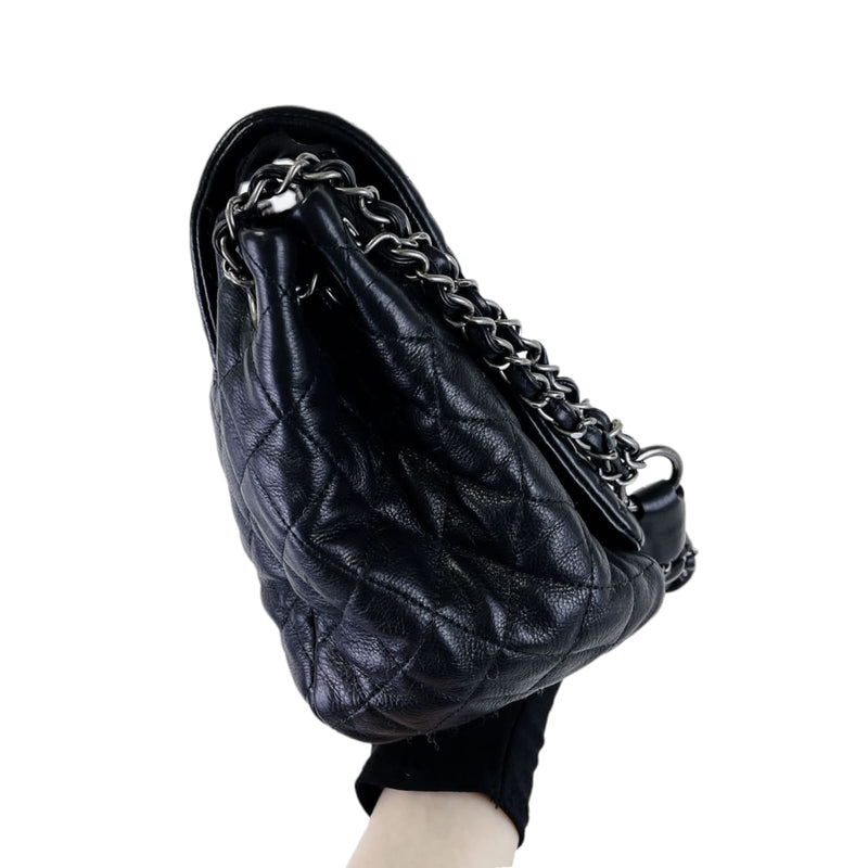 CC Diamond Quilted Flap Black SHW