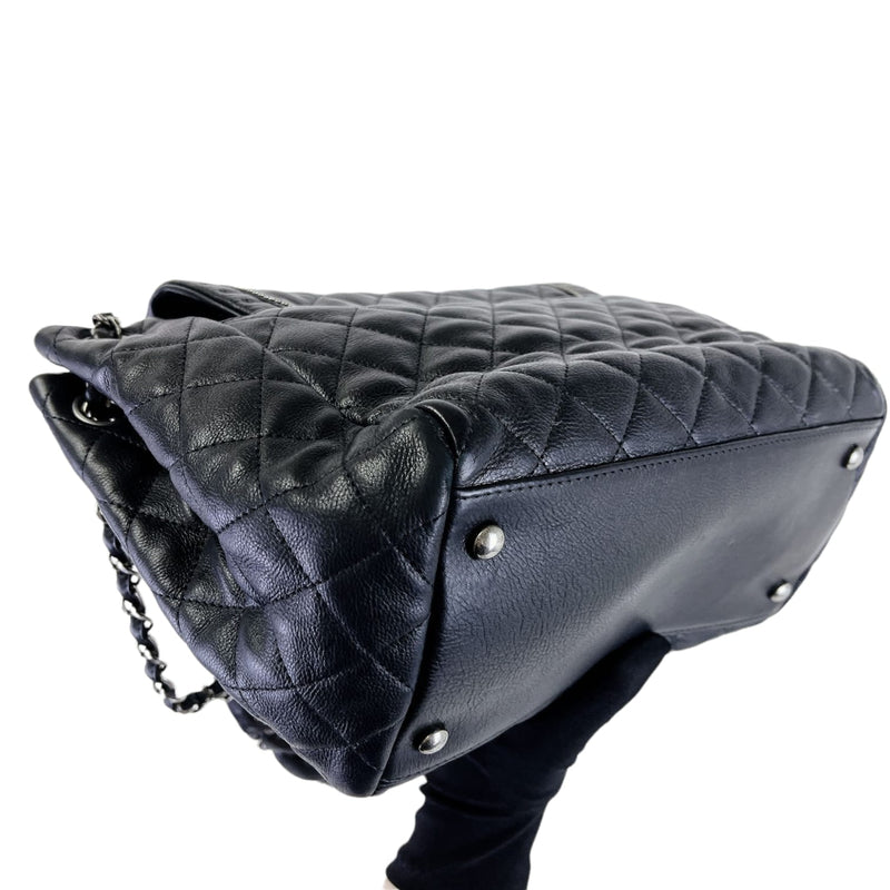 CC Diamond Quilted Flap Black SHW