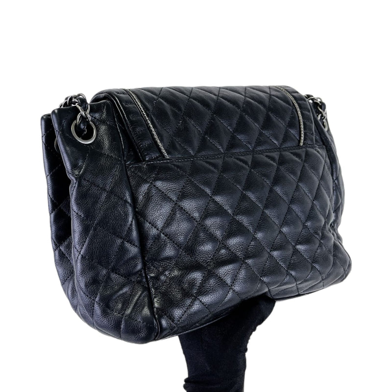 CC Diamond Quilted Flap Black SHW