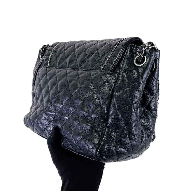 CC Diamond Quilted Flap Black SHW