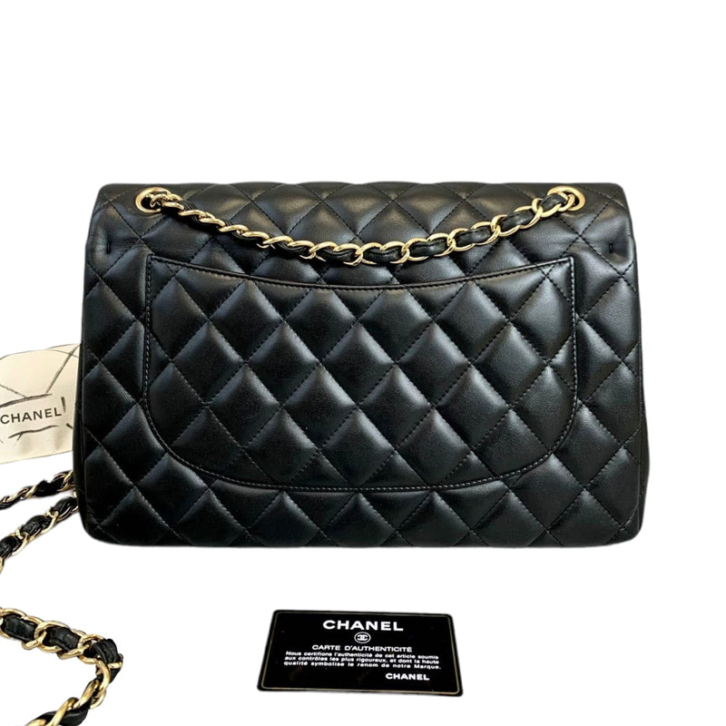 Classic Double Flap Jumbo Lambskin Black GHW