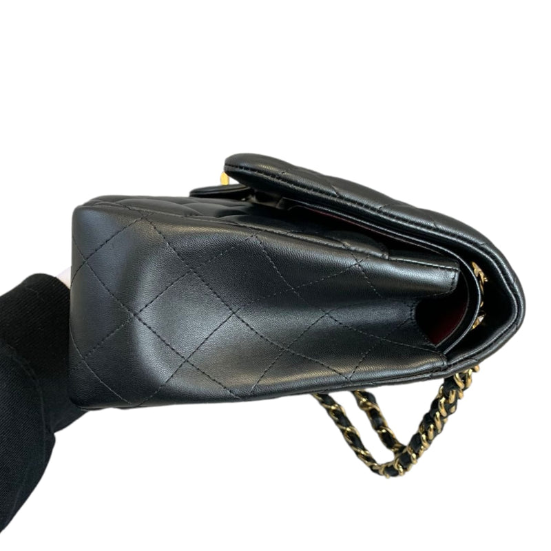 Classic Double Flap Jumbo Lambskin Black GHW