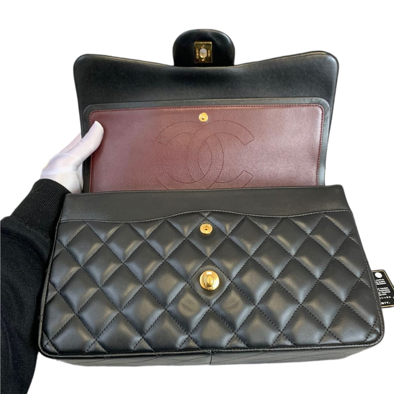 Classic Double Flap Jumbo Lambskin Black GHW