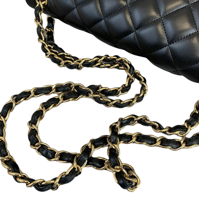 Classic Double Flap Jumbo Lambskin Black GHW