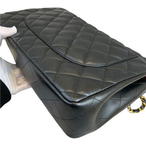 Classic Double Flap Jumbo Lambskin Black GHW