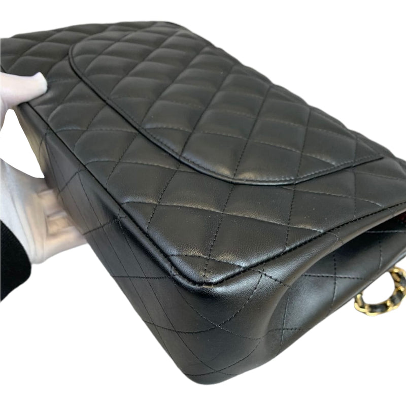 Classic Double Flap Jumbo Lambskin Black GHW