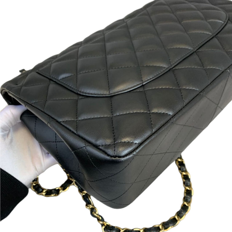 Classic Double Flap Jumbo Lambskin Black GHW