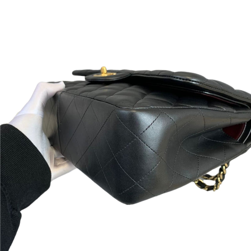 Classic Double Flap Jumbo Lambskin Black GHW