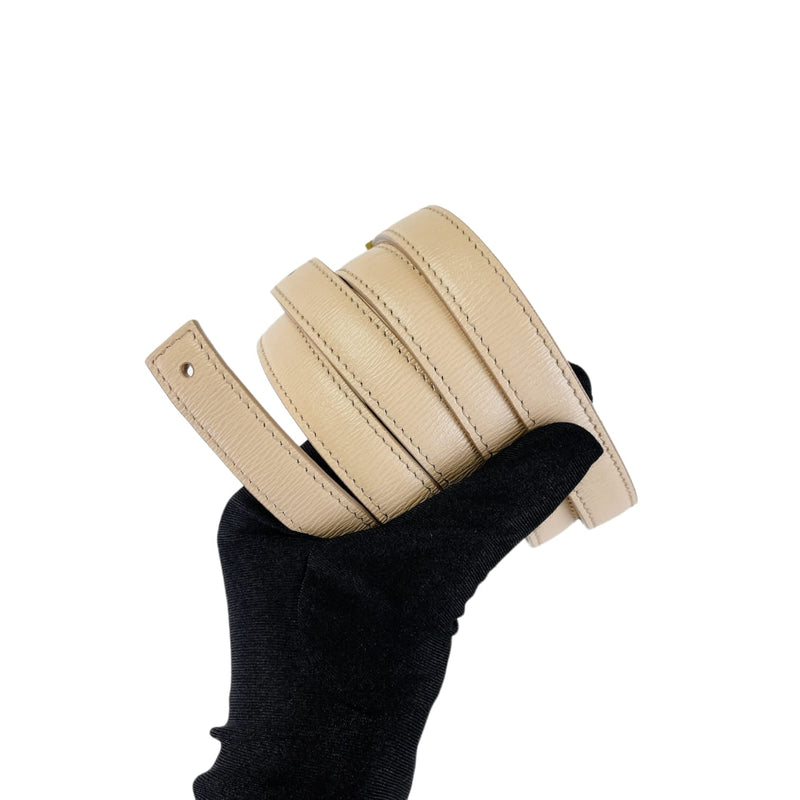 Medium Classic Box Calfskin Liégé Beige GHW