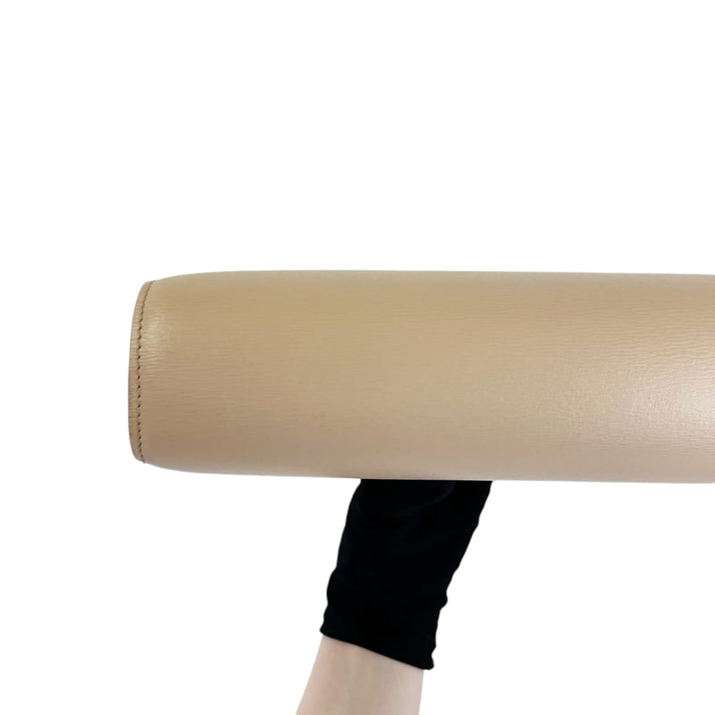 Medium Classic Box Calfskin Liégé Beige GHW