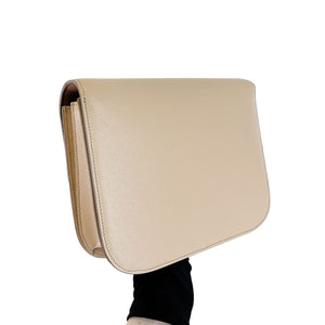 Medium Classic Box Calfskin Liégé Beige GHW