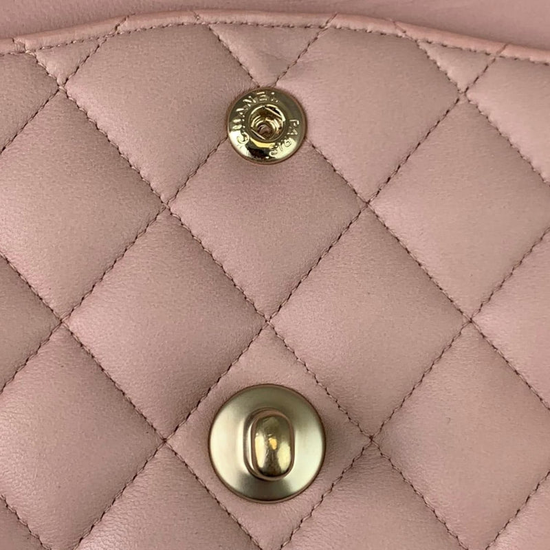 NEW CHANEL 21P Pink Caviar Small Classic Double Flap handbag bag
