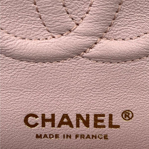 Medium Classic Double Flap Lambskin Light Pink GHW