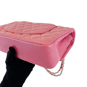 Medium Classic Double Flap Caviar Pink GHW