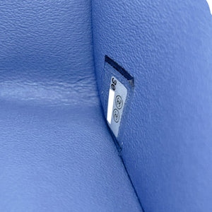 Small Classic Double Flap Lambskin Blue SHW