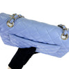Small Classic Double Flap Lambskin Blue SHW