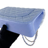 Small Classic Double Flap Lambskin Blue SHW