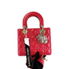 Small My Lady Dior Lambskin Red GHW