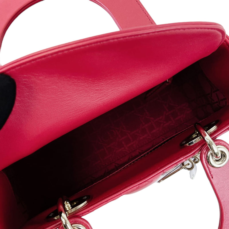 Small My Lady Dior Lambskin Red GHW