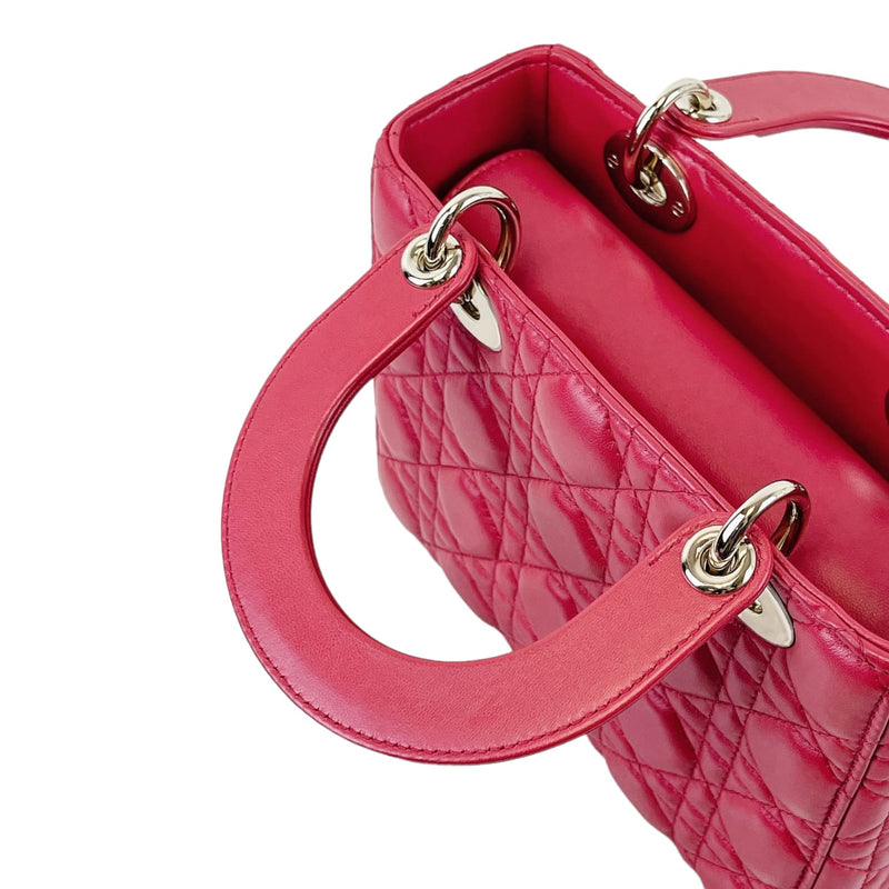 Small My Lady Dior Lambskin Red GHW