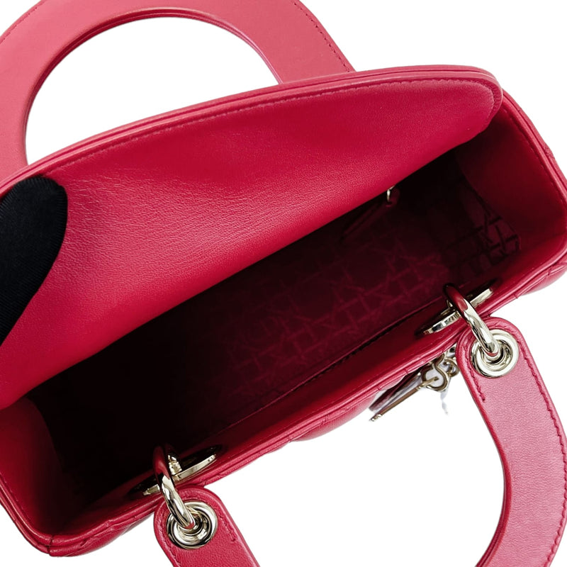 Small My Lady Dior Lambskin Red GHW