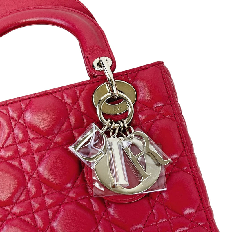 Small My Lady Dior Lambskin Red GHW