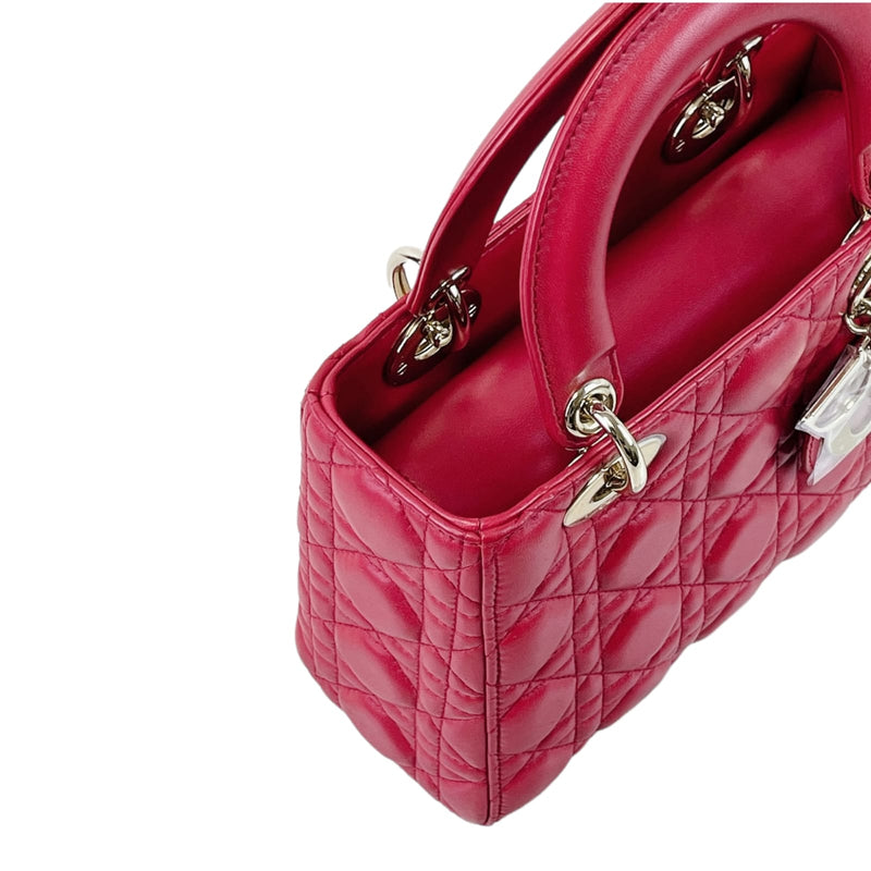 Small My Lady Dior Lambskin Red GHW