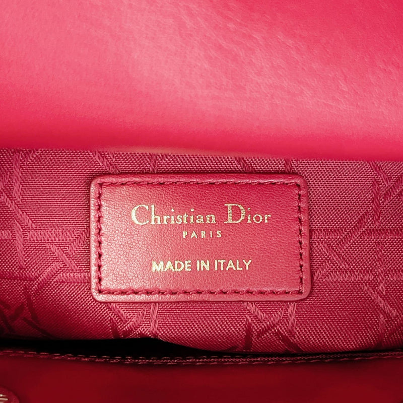 Small My Lady Dior Lambskin Red GHW