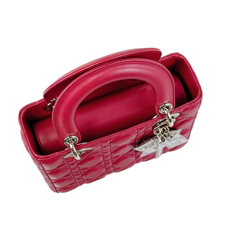 Small My Lady Dior Lambskin Red GHW