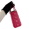Small My Lady Dior Lambskin Red GHW