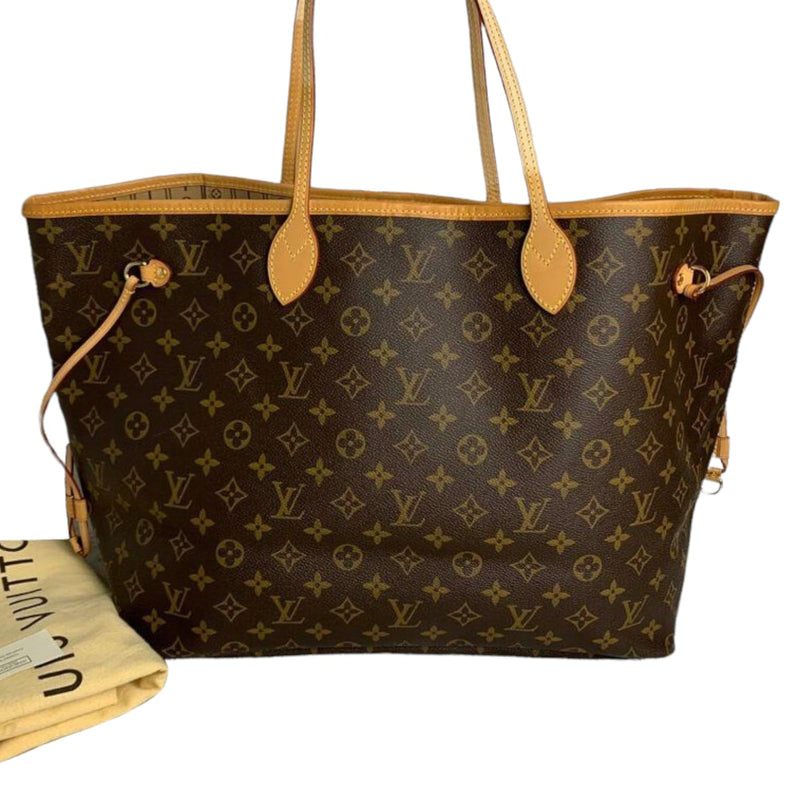 GM Neverfull Monogram Coated Canvas GHW
