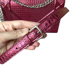 Medium Diorama Metallic Patent Micro-Cannage Red SHW
