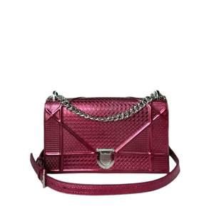 Medium Diorama Metallic Patent Micro-Cannage Red SHW